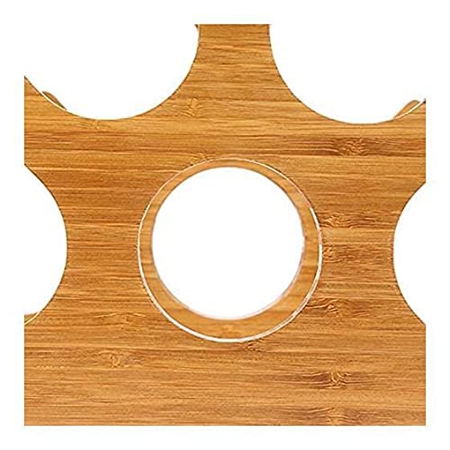 Soporte de madera para botellas de vino 35 x 17.5 x 24.5 cm miniatura 4
