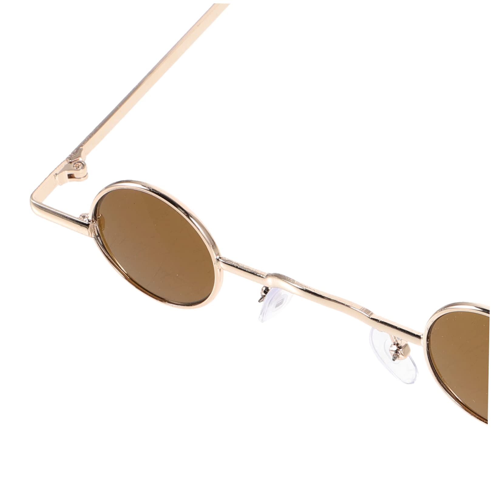 GALPADA Vintage Party Glasses Small Circular Sunglasses Men's Costume Glasses Lightweight and Portable