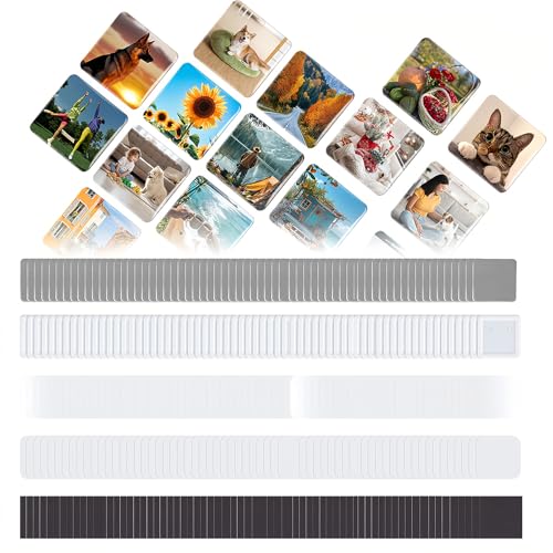 Máquina de prensa de botones magnéticos cuadrados con 100 juegos de suministros cuadrados para hacer insignias de 5 x 5 cm, insignias personalizadas para nevera, ideal para fiestas, eventos, negocios