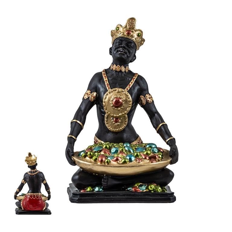 Figurine Chango dieu de la justice en résine de 20 cm idée cadeau pour passionné d'art