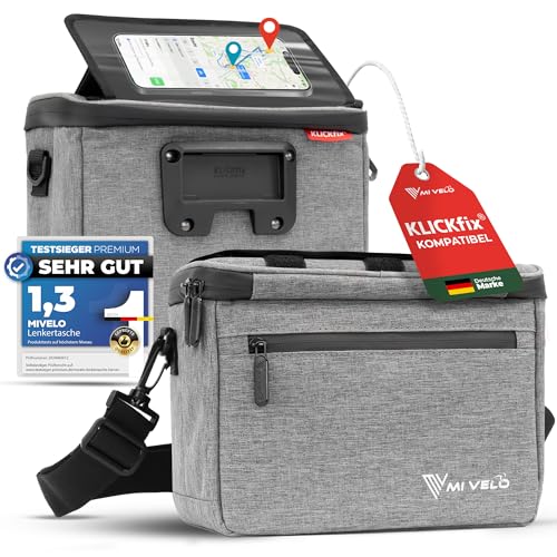 MIVELO Lenkertasche Fahrrad für KLICKfix - Fahrradtasche Lenker -...