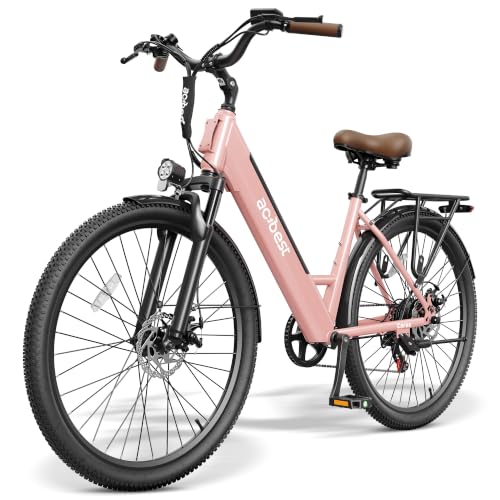 ACTBEST Electric Bike for Adults, Cores 27.5" Electric Commuter Bike Up to 70 Miles Long Range, with Peak 1200W Motor, 48V 576Wh Removable Battery, 7-Speed City Cruiser Mountain E Bike for Commuting image 3