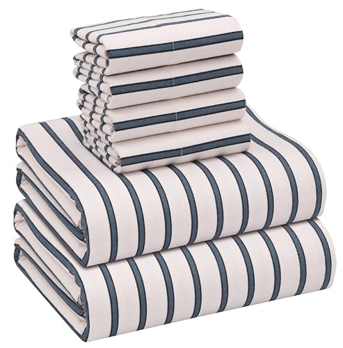 Opiniones y reviews de Sabanas Franela de esta semana. 48 RUVANTI - Sábanas de franela tamaño matrimonial, 6 piezas, 100% algodón, doble cepillado, bolsillos profundos de 40.6 cm, transpirable, extra suave y cómodo, juego de sábanas,...