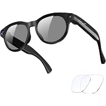 AI Smart Glasses with Camera, 8MP HD Bluetooth Camera Glasses,1080P Video Recording,Real Time Translation Sunglasses,AI Assistant,Object Recognition,Open-Ear Music for Travel, Meetings Vlog
