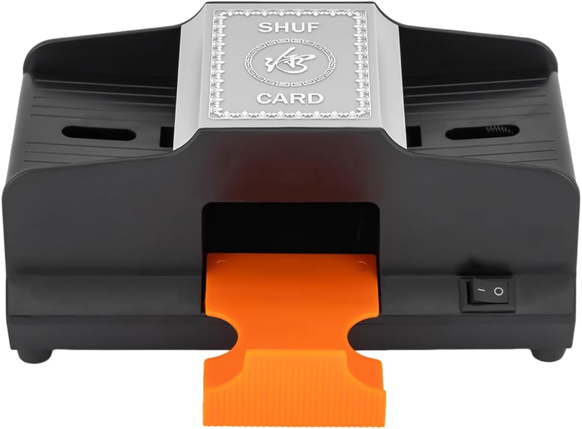 Two Decks Card Shuffler, High-Speed Automatic Card Shuffler About 1 Min Shuffle, Poker, Texas Hold'em, UNO and Blackjack, Hand and Foot, Bridge