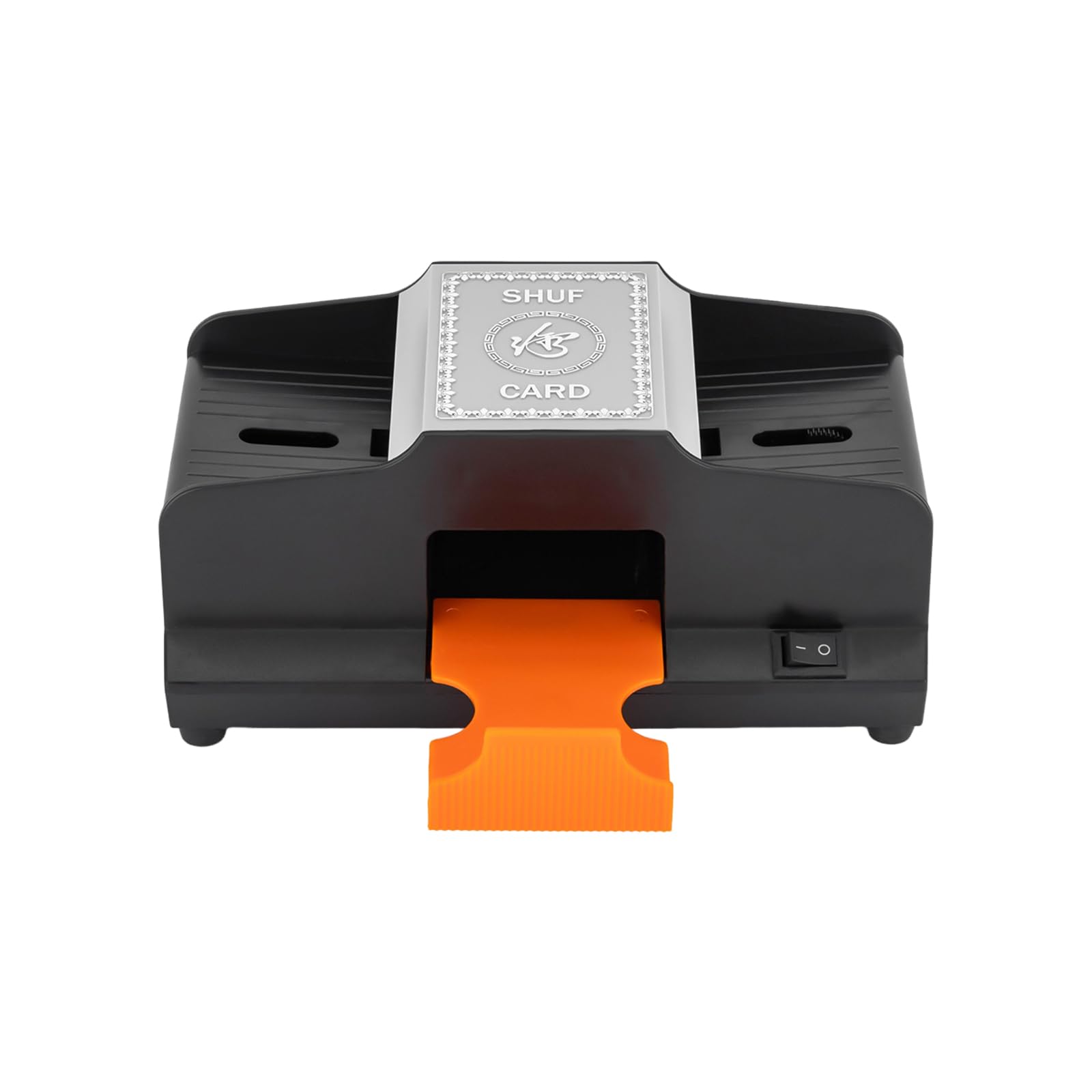 BANLICALI Card Shuffler 2 Deck, Automatic Card Shuffler Rechargeable Playing Card Shuffler Hybrid Model Shuffler for Home Card Games, Blackjack, Party Club Black