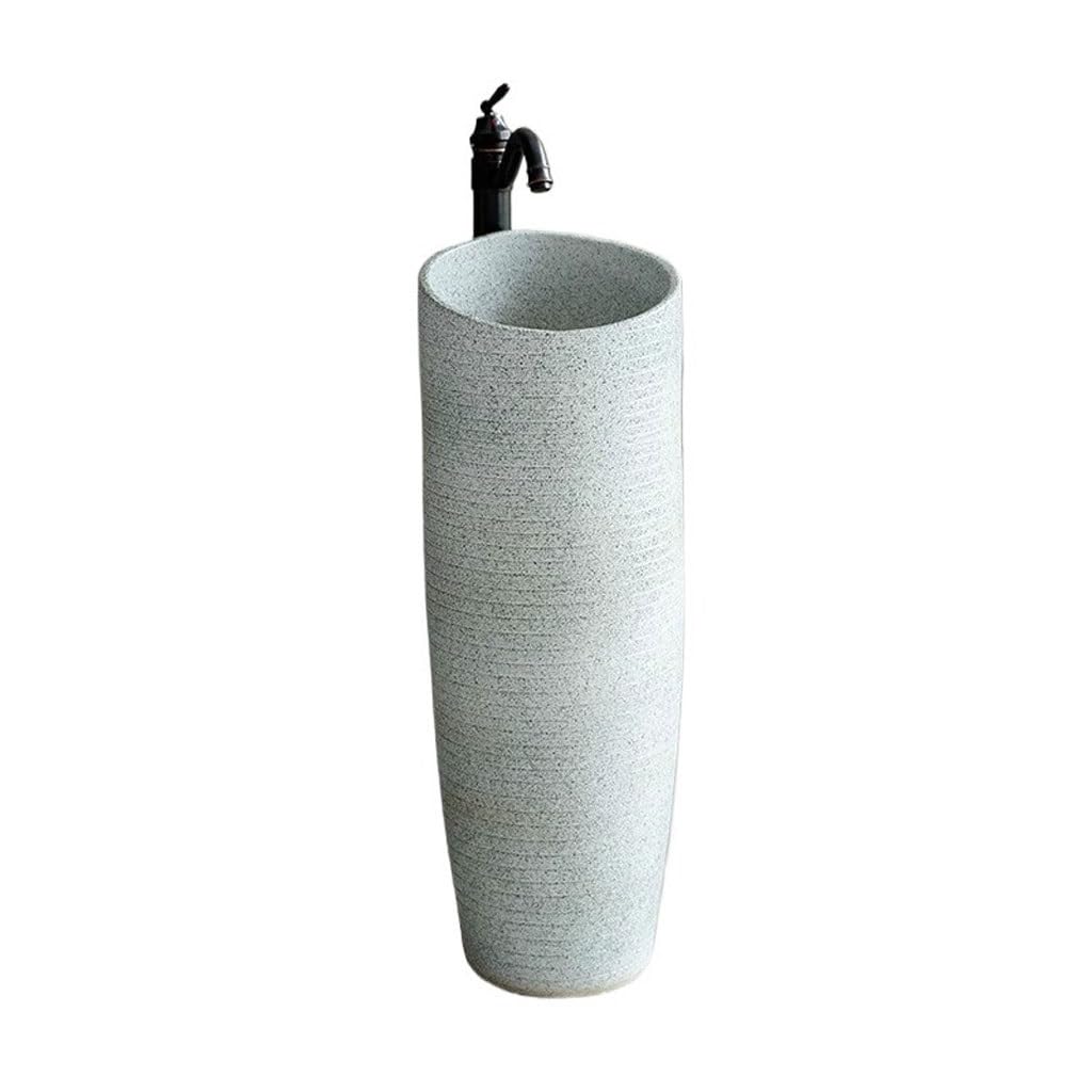 Bathroom Sink Outdoor Balcony Washbasin Household Small Column Washbasin Simple Courtyard Pool Bathroom Vanity