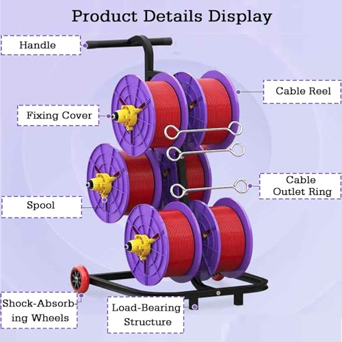 Organizador de cables de acero con espaciado ajustable para dispensación industrial 4