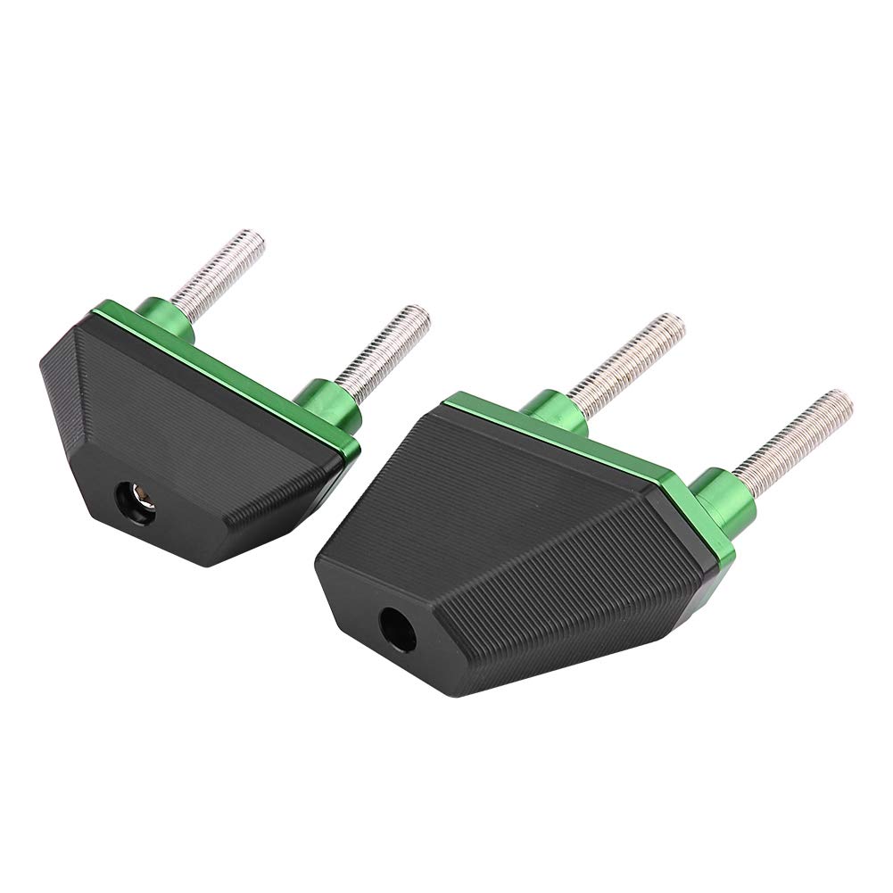 Curseurs de Cadre Moto Antichute, Protection Anticollision Renforcée, Compatible Z800 Z1000 Z750, Ensemble de Sièges de Sécurité Vert