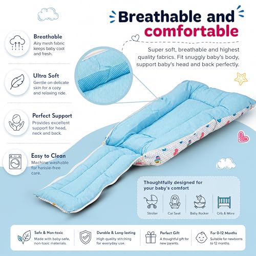 Image of Mommers Baby Sleeping Bag for Newborn Baby | Soft Baby Wrapper Cum Carry Nest with Head Support | Reversible & Lightweight Baby Bedding for 0-6 Months