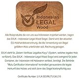 Divero 2-Sitzer Bank Holzbank Gartenbank Sitzbank Teak-Holz unbehandelt massiv - 5