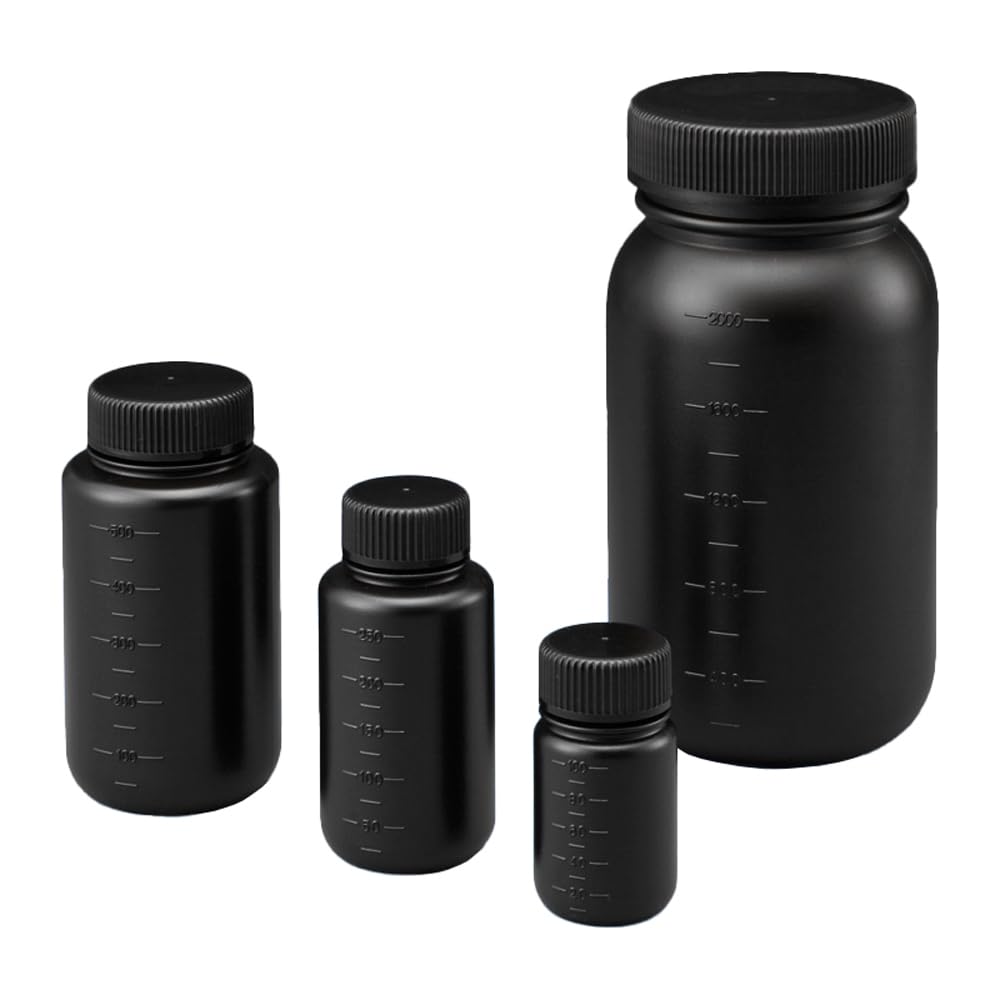 Botellas de muestra de plástico reutilizables for laboratorio: 8,5 onzas, almacenamiento de reactivos graduados, opciones de calibre pequeño y grande(Big Caliber - 2000mL)