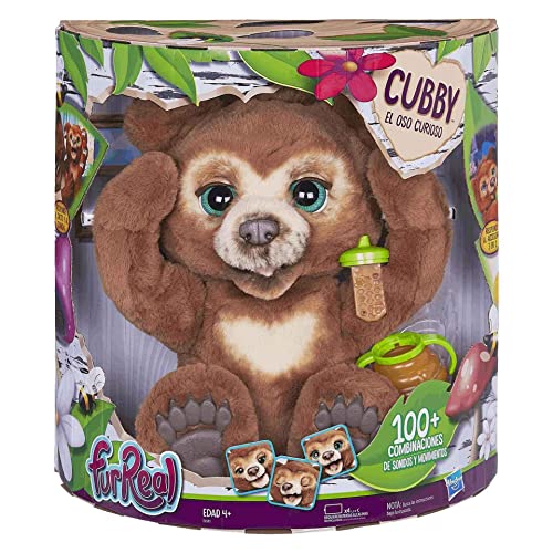 FurReal Cubby, Mein Knuddelbär, interaktives Plüschtier, ab 4 Jahren Braun
