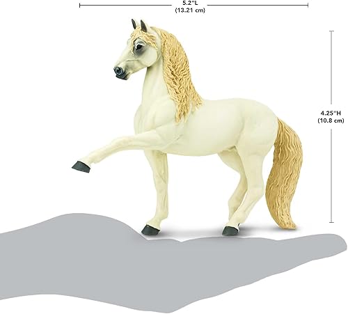 Miniatura 3 de Safari Ltd. Figura de semental andaluz, figura detallada de plástico de 4.5 pulgadas, divertido juguete educativo para niños, niñas y niños a partir