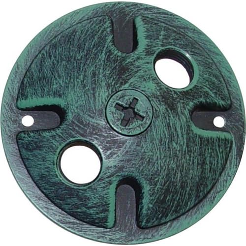 Image of Nuvo Lighting SF76 /668 Two Light Die Cast Aluminum Durable Outdoor Landscape Lighting Security Flood Mounting Plate, Antique Verdi
