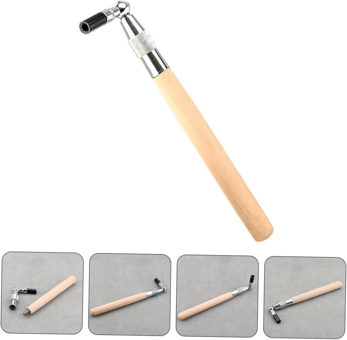 SUPVOX Piano Tuner Spanner Tool L-shape Tuning Wrench Professional Piano Tuning Kit Handheld Ergonomic Design Comfortable Grip