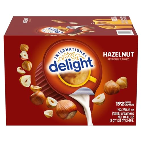 Delight Hazelnut Coffee Creamer Singles, 192 Count