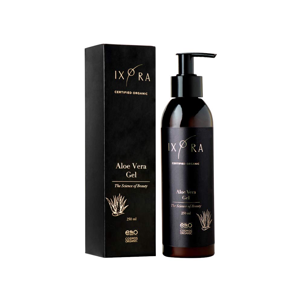Ixora - Aloe Vera Gel - Certified Organic - Restores skin’s hydration - Soothes irritated skin - Helps to reduce the appearance of dark circles and puffiness - GMO Free - Vegan Friendly