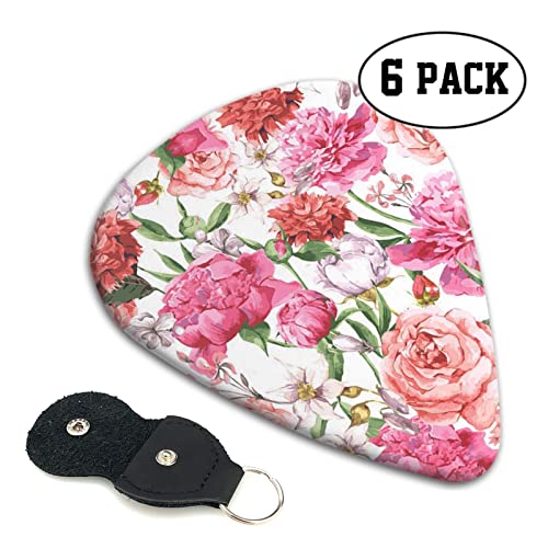 Garden Peony Lot de 6 médiators pour guitare acoustique, guitare électrique, basse, ukulélé – fins, moyens et épais - Les Beatles, Paul McCartney, John Lennon, RIngo Starr, George Harrison Garden Peony Lot de 6 médiators pour guitare acoustique, guitare électrique, basse, ukulélé - fins, moyens et épais – Image 3