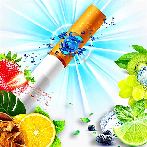 Chmentnanza Capsules Aromatiques à Faire Soi-MêMe Explosion De Perles à Bille, Capsule De Cigarette, Filtre à Cliquet, Infusion Flavour, pour Cartes, Cigarettes Menthe+Grapes - Image 6