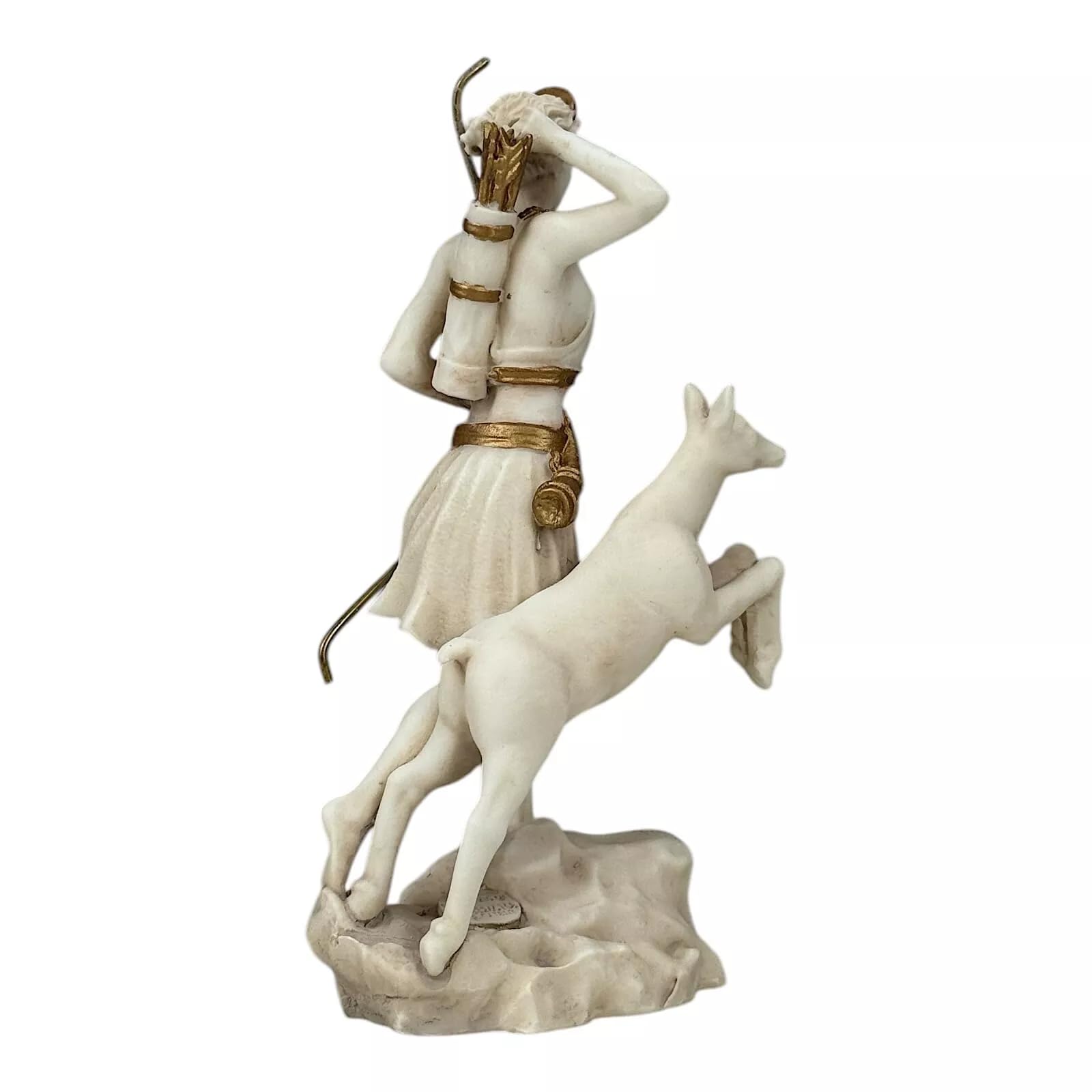 Artemide, statua della dea della caccia, 17 cm, con patina grigia