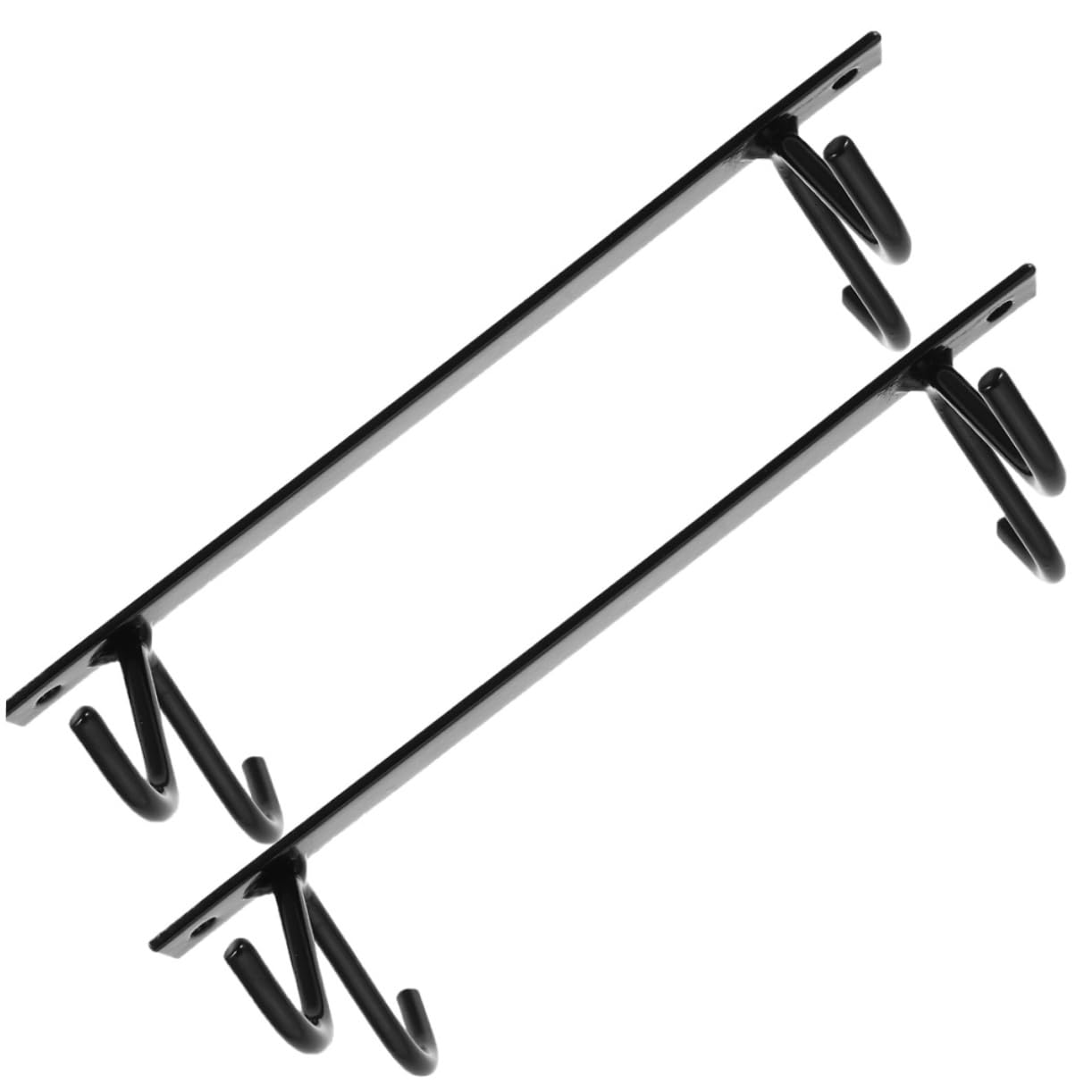 IMIKEYA 4 Set Allacciare Appendiabiti Per Tazze Domestiche Portabicchieri Sottopensile Cucina Portabicchieri Per Uso Domestico Staffa Per Tazza Domestica Black Ferro Da Stiro 2 Pezzi * 4