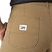 Lee Women's Ultra Lux Mid Rise Relaxed Straight Leg Pant, Dark Khaki, 14