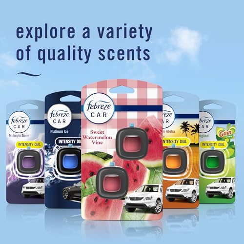 Image of Car Air Freshener Vent Clip Sweet Watermelon Vine Scent, 2 Count, .13 oz Total
