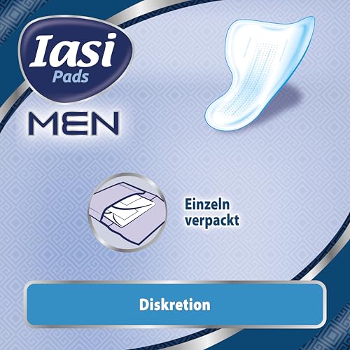IASI Men Medium Level 2, Einlagen für leichten männlichen Harnverlust, 10 Stück