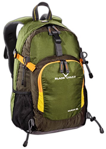 Black Hendedura Adultos Mochila Colourado  Color Verde:  tamaño 46 x 27 17 cm  28 Liter