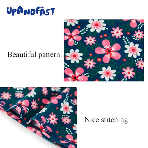 Image of upandfast Girls Rash Guard Set Long Sleeve Two Piece Swimsuit with UPF 50+ Sun Protection for Girls 3-8 Years