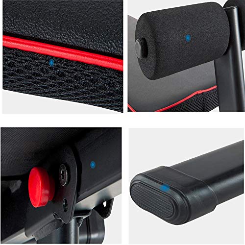 Image of Small Dumbbell Dumbbell Bench, Sit-up Aid Fitness Equipment for Men and Women Home Folding Bench Stool Fitness Dumbbell