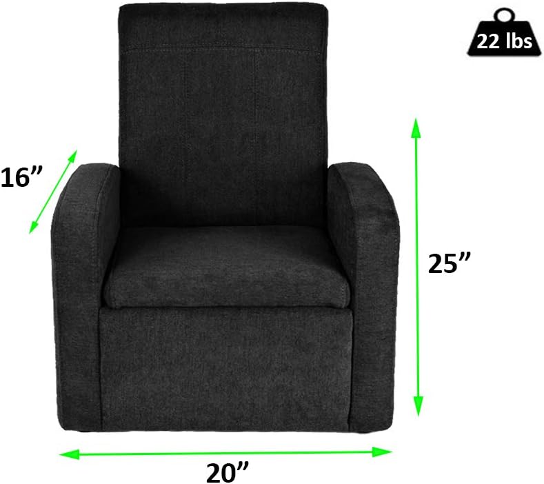 Exсluѕіvе Dіѕсоunt 60% Prісе STASH Cute Comfy Kids Recliner Toddler Sofa Chair with Storage Chest for Toys boys girls play-room furniture reading upholstered little mini modern baby children child quality 250lb weight limit black Bеѕt Sеllеr STASH Cute Comfy Kids Recliner Toddler Sofa Chair with Storage Chest for Toys boys girls play-room furniture reading upholstered little mini modern baby children child quality 250lb weight limit black