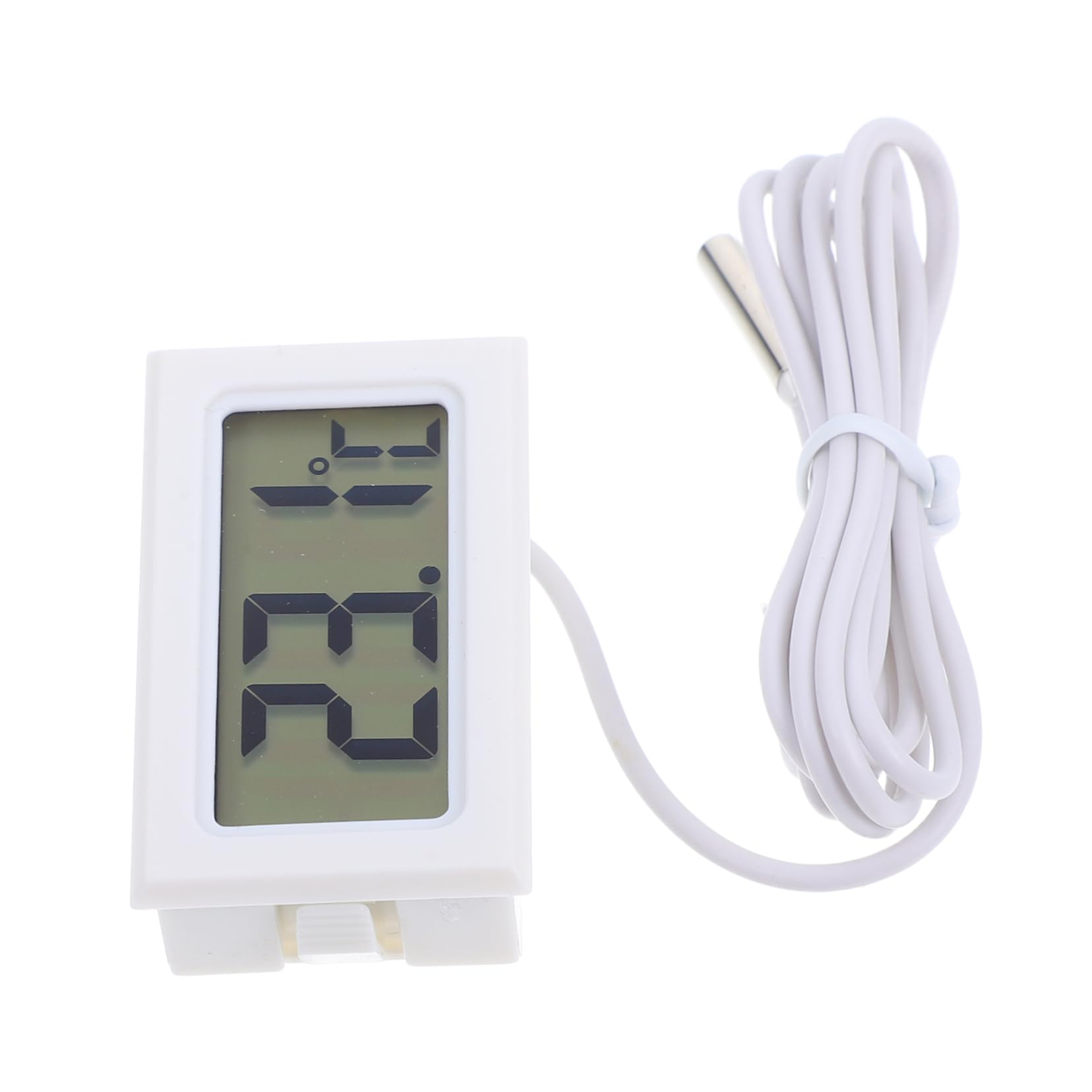 Alipis Digital Thermometer Digital Refrigerator Thermometer Probe Thermometer Digital Fridge Thermometer Plastic White