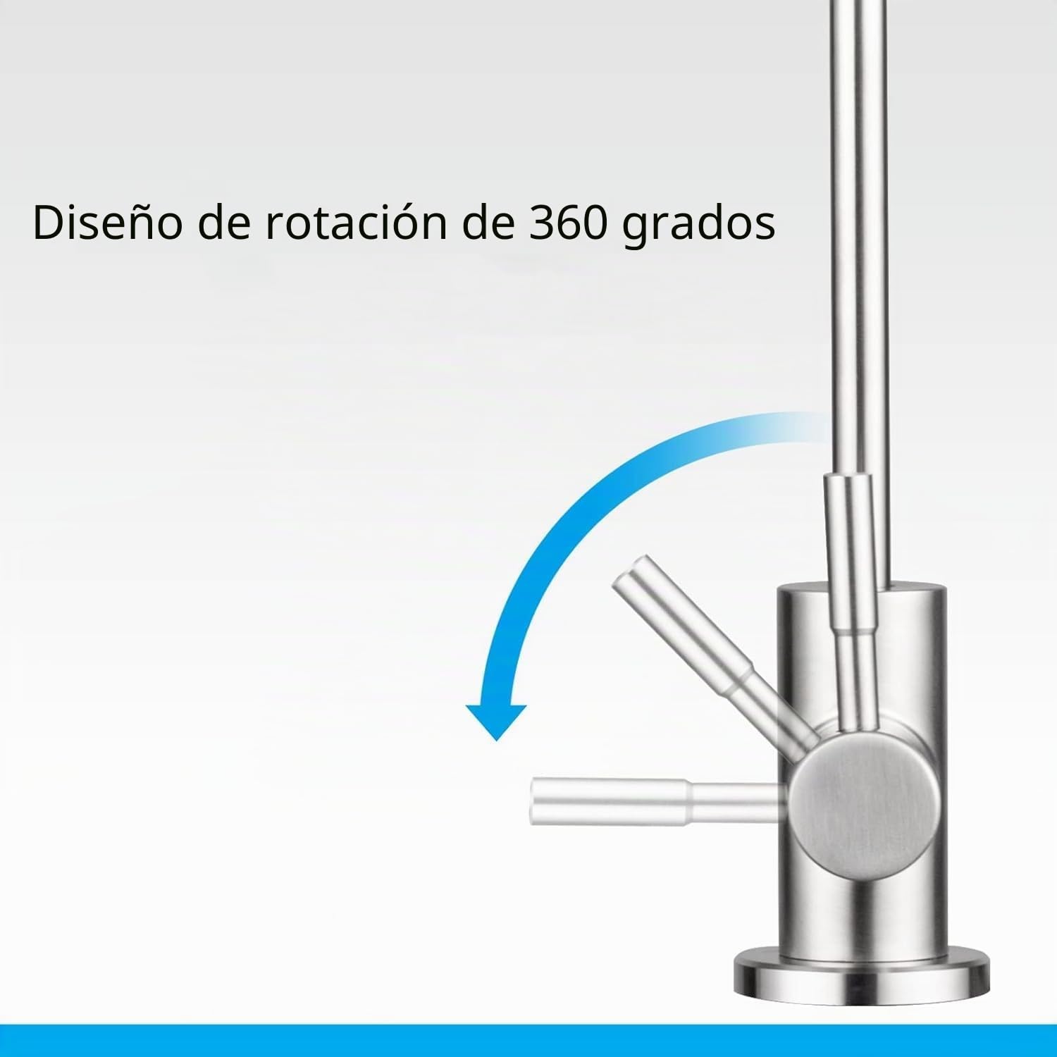 Zerodis Grifo ósmosis inversa de Fregadero 1/4'',para Systems Osmosis Inversa Filtración del Agua