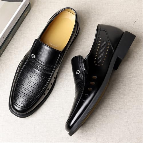 Men's Large Size Hollow Out Summer Slip On Business Casual Breathable Sandals Dad Shoes2