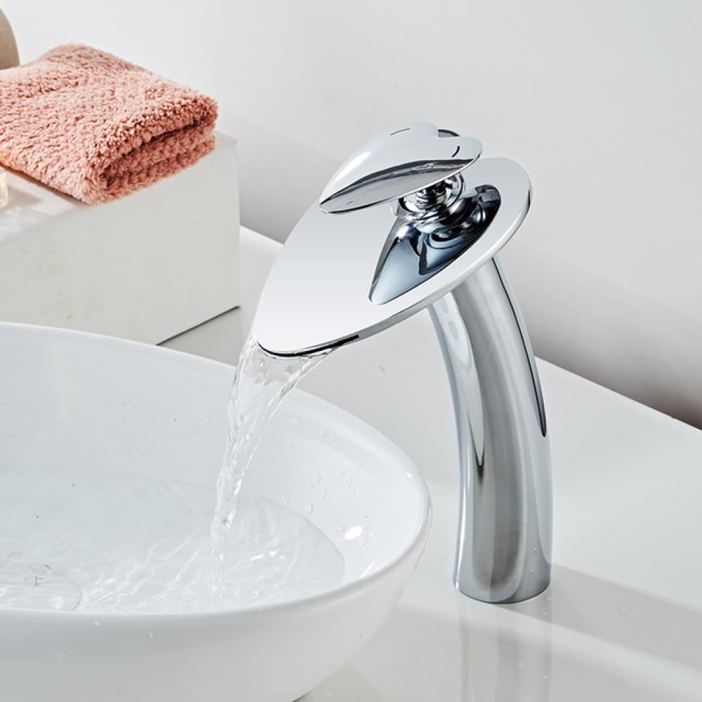 Mitigeur évier et lavabo eau froide chaude robinet cascade de salle de bain SLT222LO S