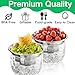 ZENFUN 2 Pack 20 Oz Chilled Dip Bowl with Acrylic Ice Bowl Base, Stainless Steel Ice Chilled Serving Dish Iced Salad Bowl Set for Chilled Pasta, Potato, Dressing, Fruit