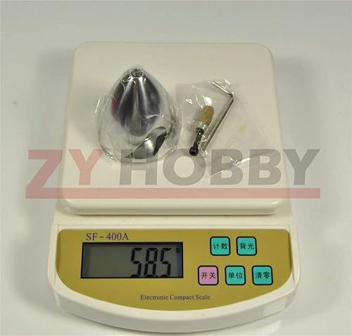 Miniatura 4 de Spinner de aluminio de 2 cuchillas perforado especial para avión RC con adaptador de utilería 1.5 "1.75" 2 "2.25" 2.5 " 2.75 " 3 " 3.5 "4" Zyhobby -