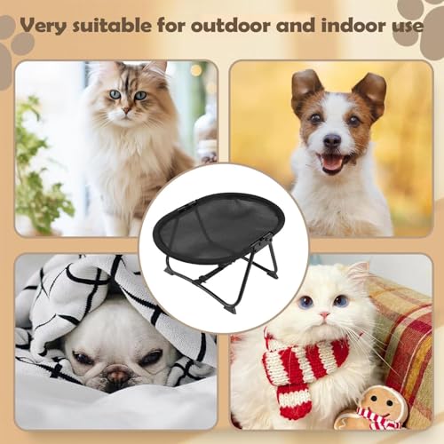 Lit surélevé pour chien portable hamac pour chiot sommeil extérieur 57cm - 5