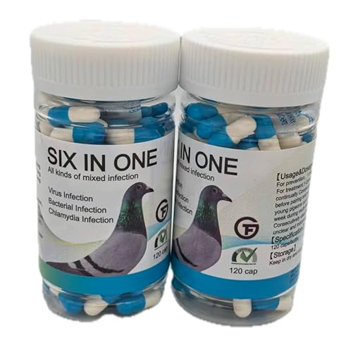 6 in 1 Medicine for Pigeons, Canary, Finches, Parakeet, Cockatiels,