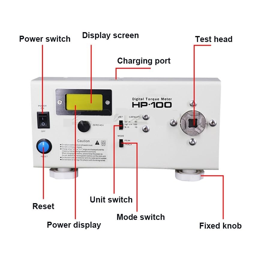 Trigger Pull Gauge, 10-20-50-100 Digital Torque Meter High Precision Electric Screwdriver Wrench Torque Tester Torque Meter,Effective Measurement(20)