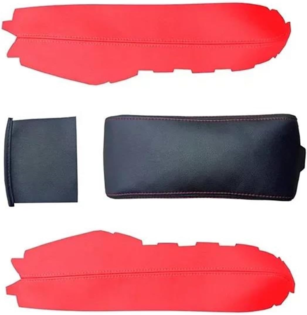 Armrest Box Protection Cover Compatible with 10th for Civic 2016-2021(Red line)
