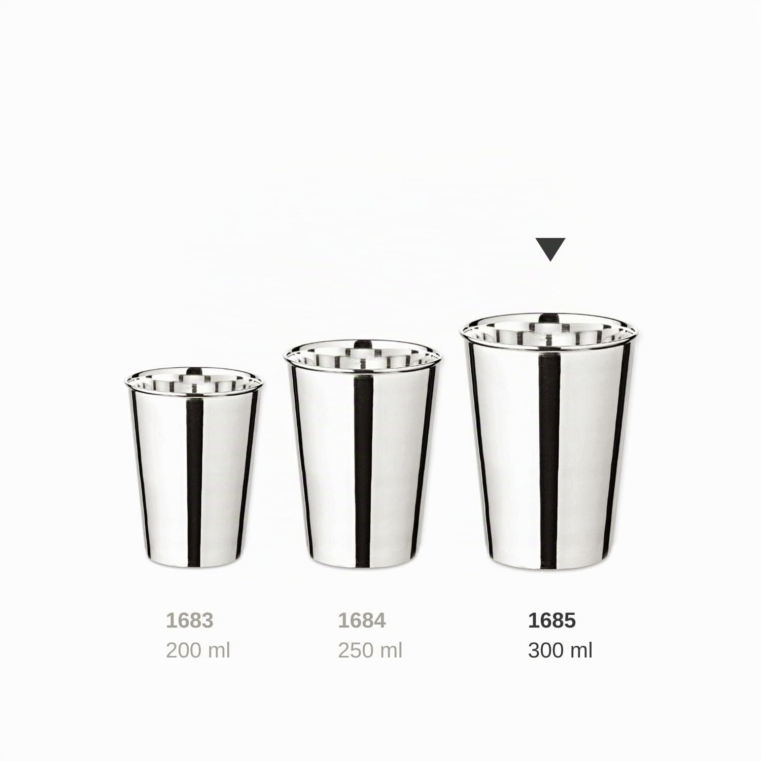 EDZARD tazza/bicchiere Cono, altezza 11 cm, argento altamento placcato, qualiplated