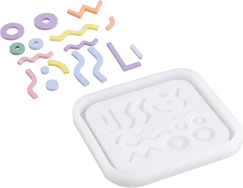 Bandeja geométrica de terrazo moldes de silicona Jesmonite Kits de cemento chips que hacen moldes para el hogar joyería baratija decoración