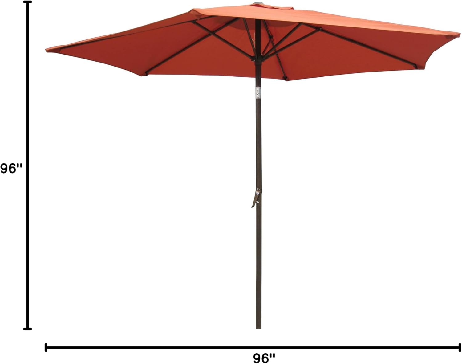 International Caravan Furniture Piece Outdoor 8 Foot Aluminum Umbrella