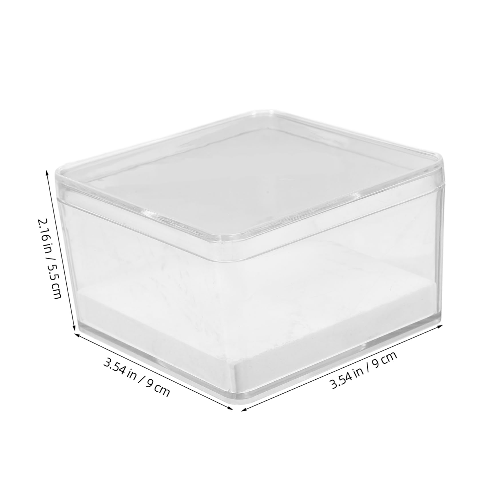 JECOMPRIS 1 Set Specimen Box Display Stand Display Case Display Shelves Entomology Protection Case Specimen Cube Display Small Specimen Case Specimen Display Holder Plastic Transparent