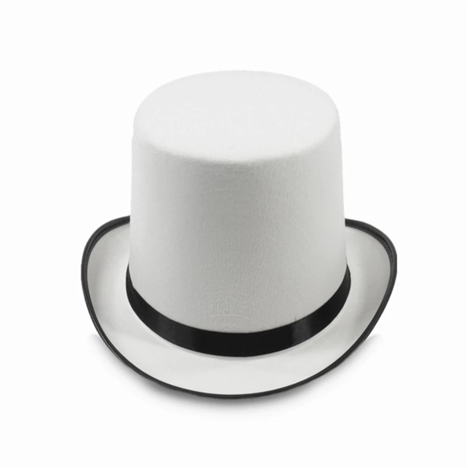 Cappello a Cilindro Cappello a Cilindro da Mago Cappello a Cilindro Bianco Cappello da Mago eseguito Spettacoli teatrali Cappello a Bombetta Costume in Maschera