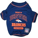 Pets First NFL Denver Broncos T-Shirt, Small