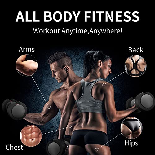 515rd4YbgiL EnterSports 12kgx2 Adjustable Dumbbells Adjustable Dumbbell Set for Saving Place, Dumbbells Adjustable with Non-Slip Handle 5 Weight Levels-2-12kg, Good for Home, Office, Gym, Body Training - Image 7